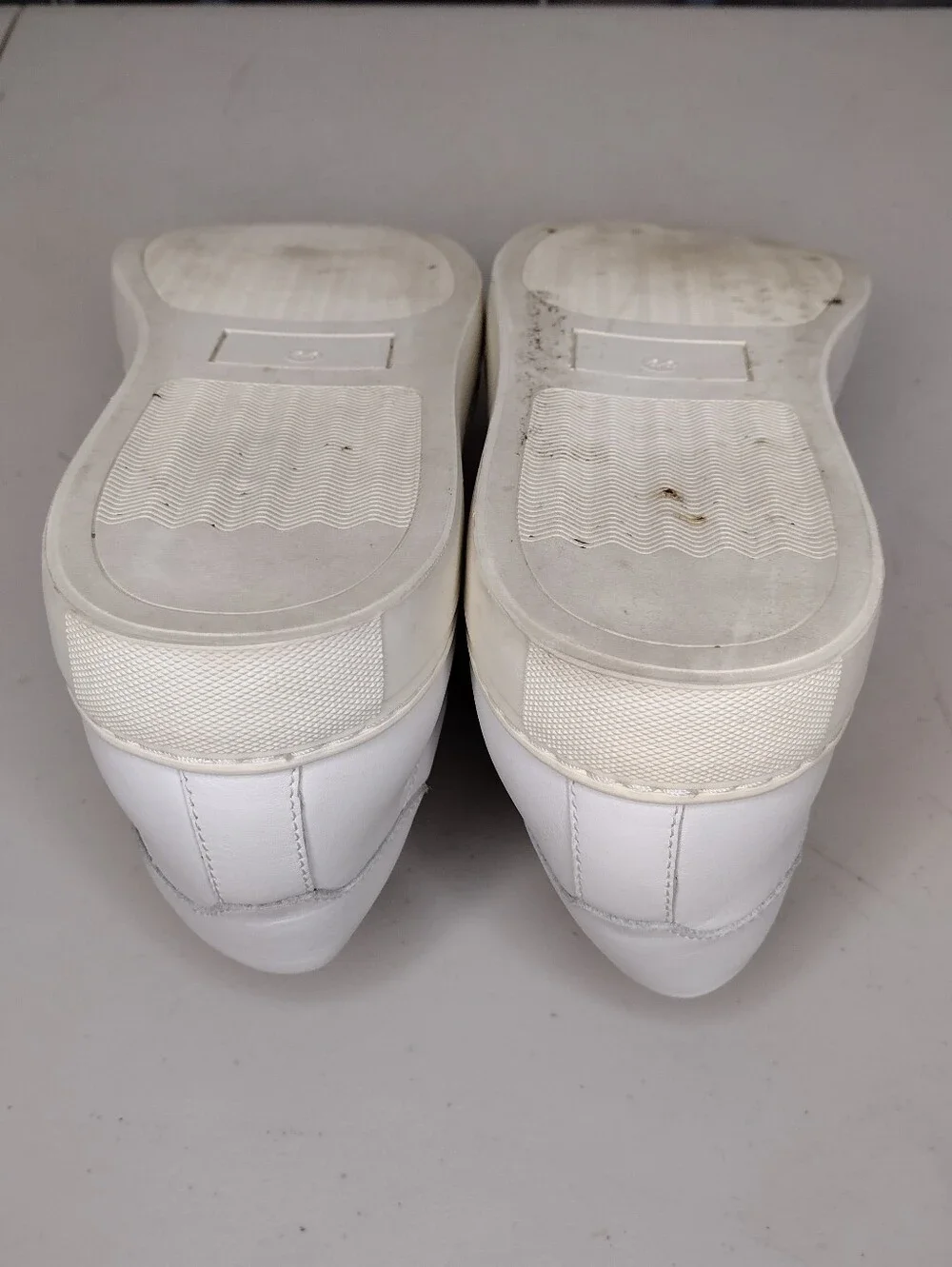 Suitsupply White Leather Low-Top Lace-Up Sneakers Sz 11
